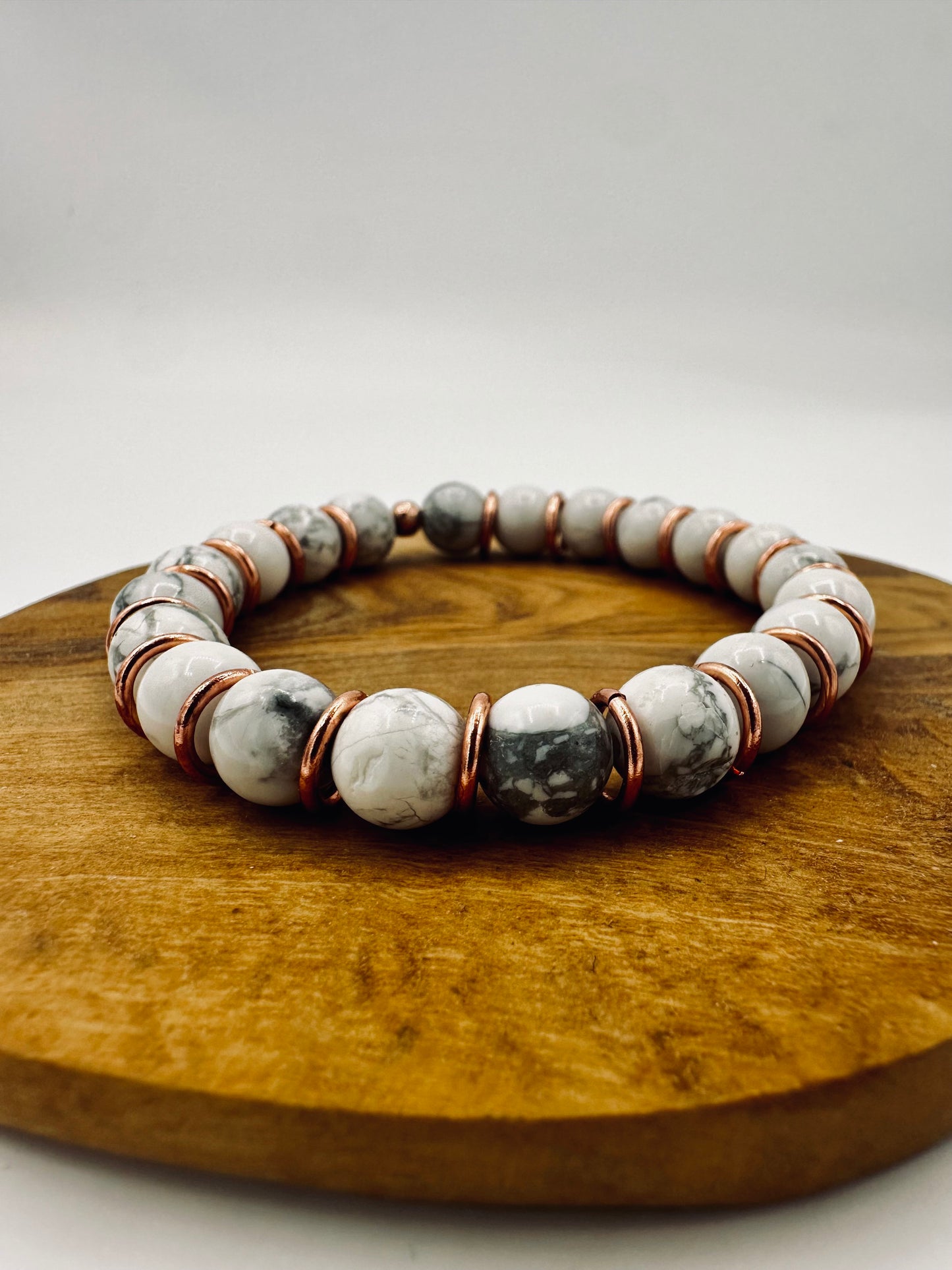 BRACCIALE ELASTICO CON AULITE BIANCA