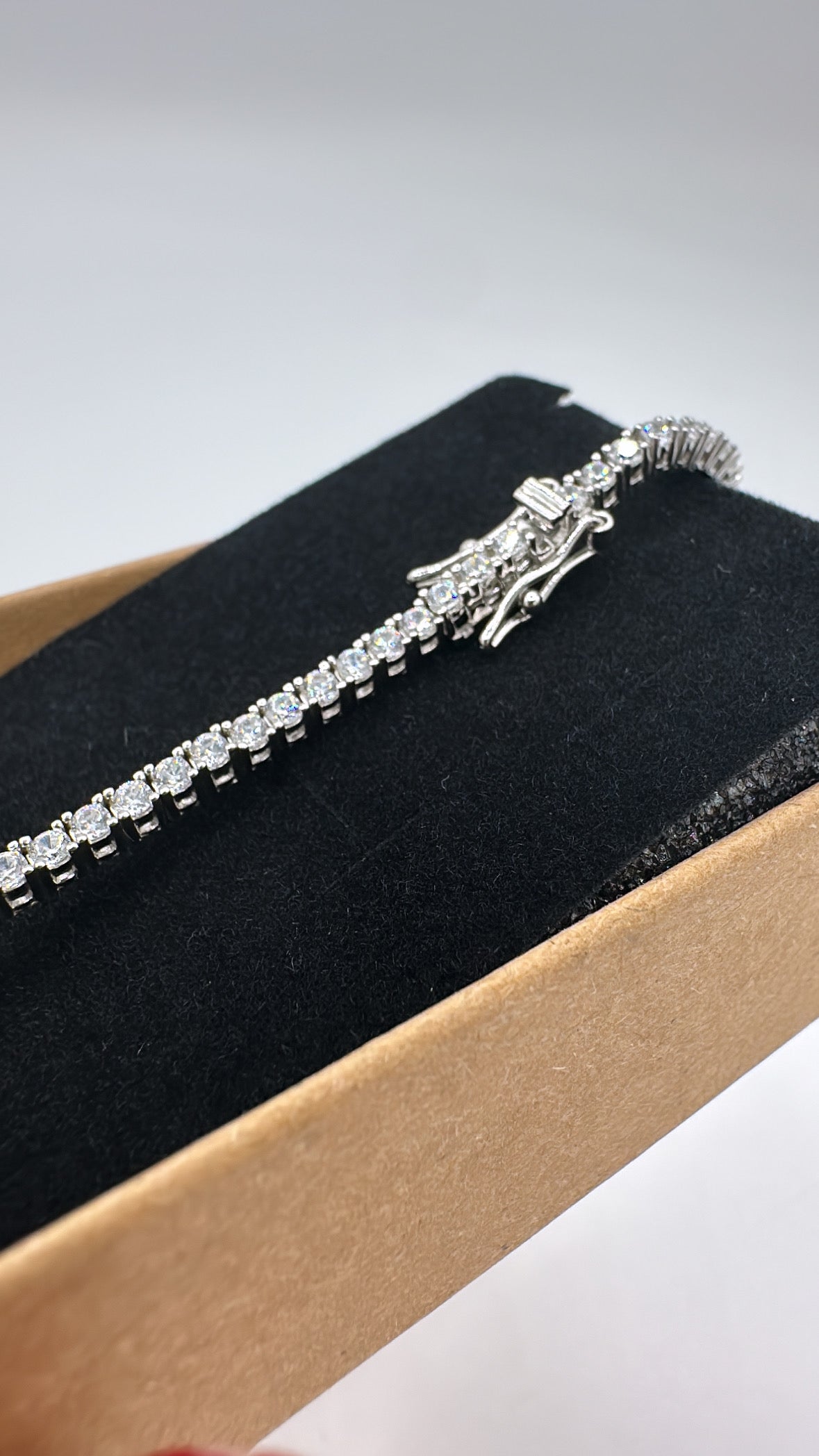 TENNIS IN ARGENTO CON ZIRCONI DA 2mm