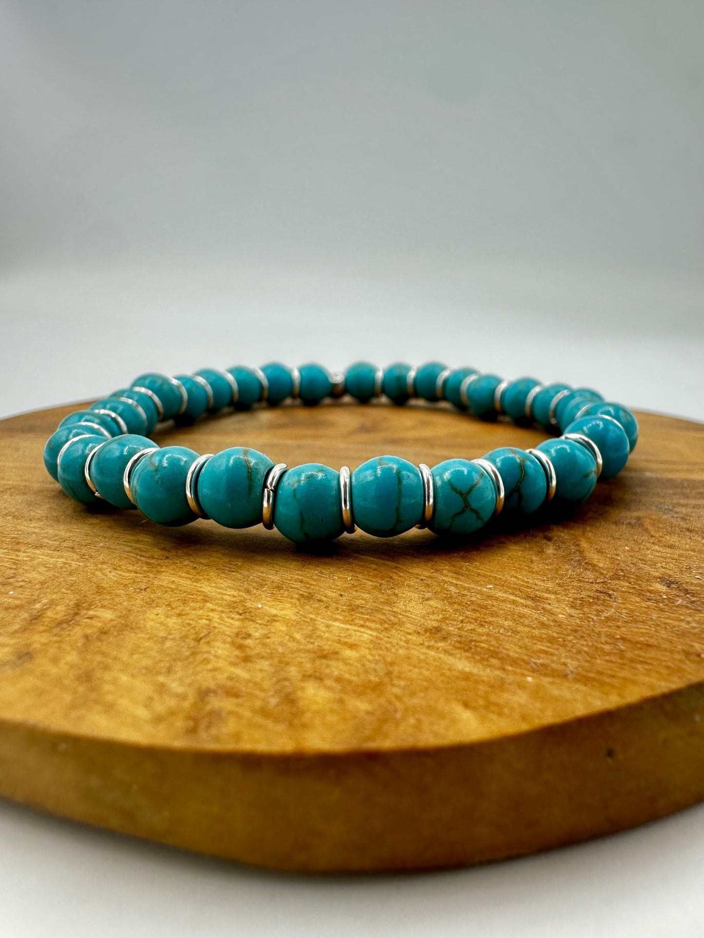 BRACCIALE ELASTICO CON PASTA DI TURCHESE