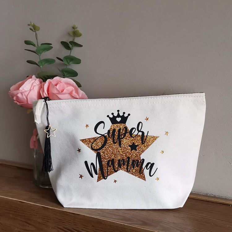 Pochette - Astuccio - Busta in Cotone da Personalizzare - Festa della Mamma