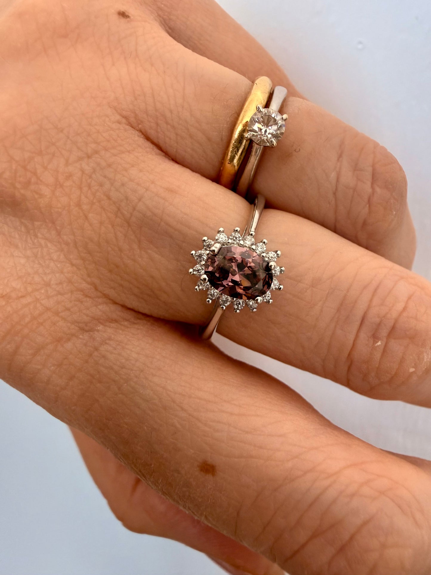 ANELLO MARGHERITA BABY IN ARGENTO CON ZIRCONI REGOLABILE