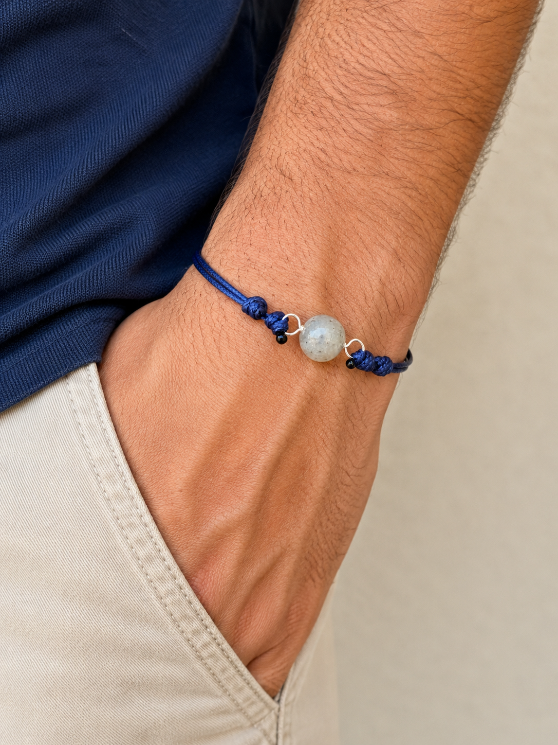 BRACCIALE CORDINO CON DIASPRO