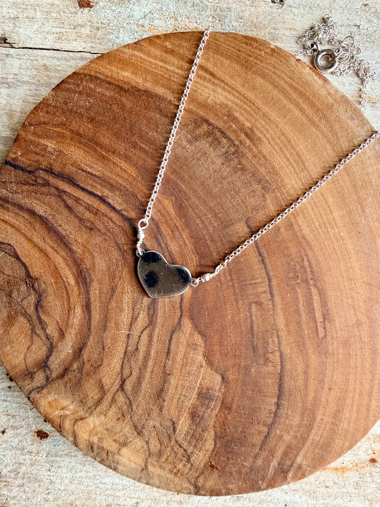 COLLANA CATENA ROLÓ CON CUORE CENTRALE