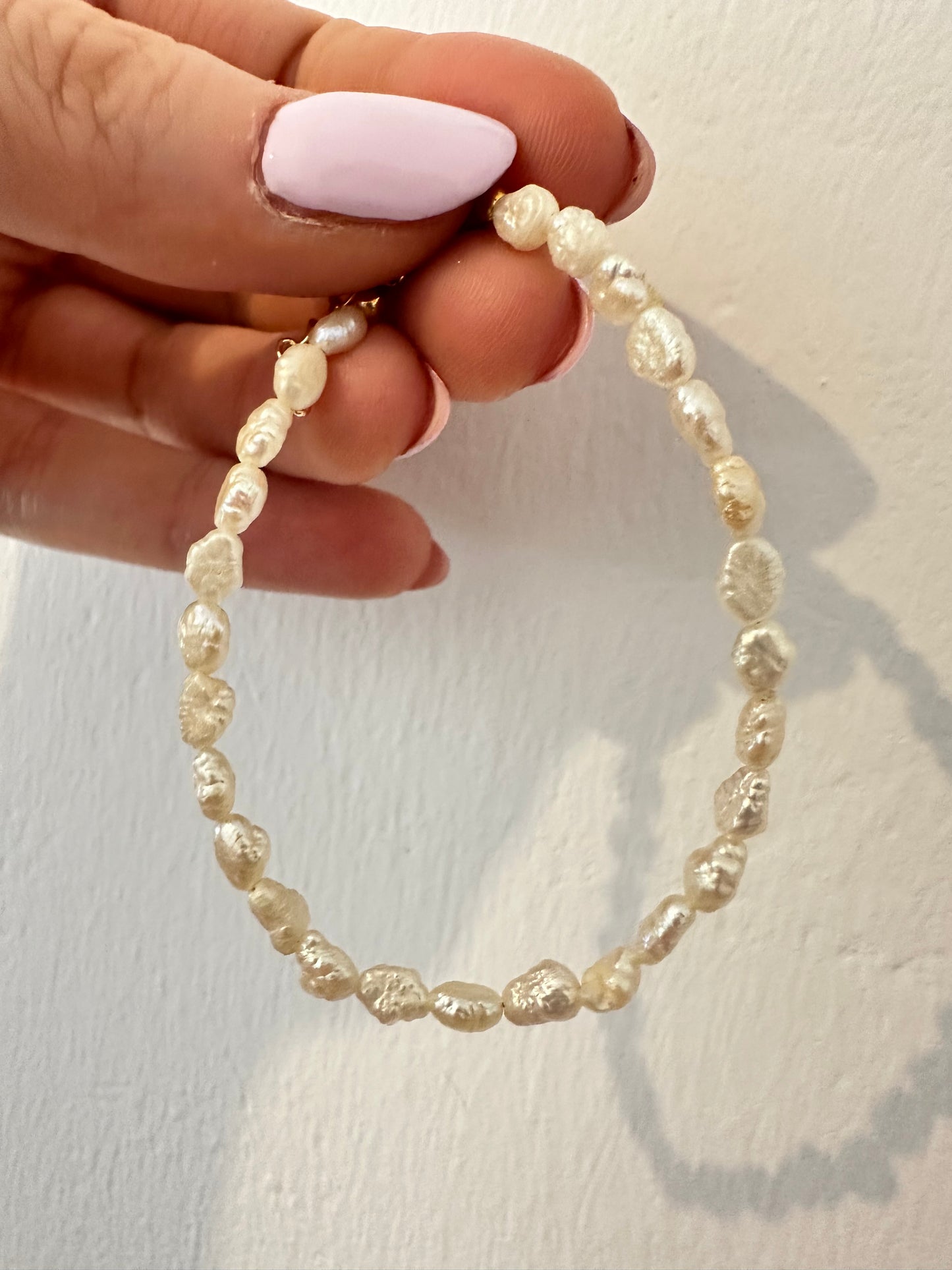 BRACCIALE PERLE RISINO CREMA