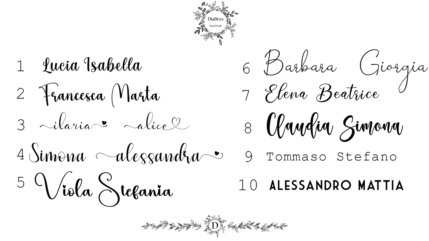 Pochette - Astuccio - Custodia in Tela di Cotone Personalizzata - San Valentino - Festa della Mamma