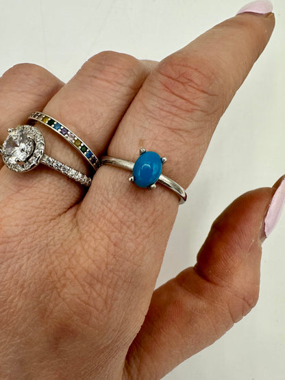 ANELLO REGOLABILE CON TURCHESE