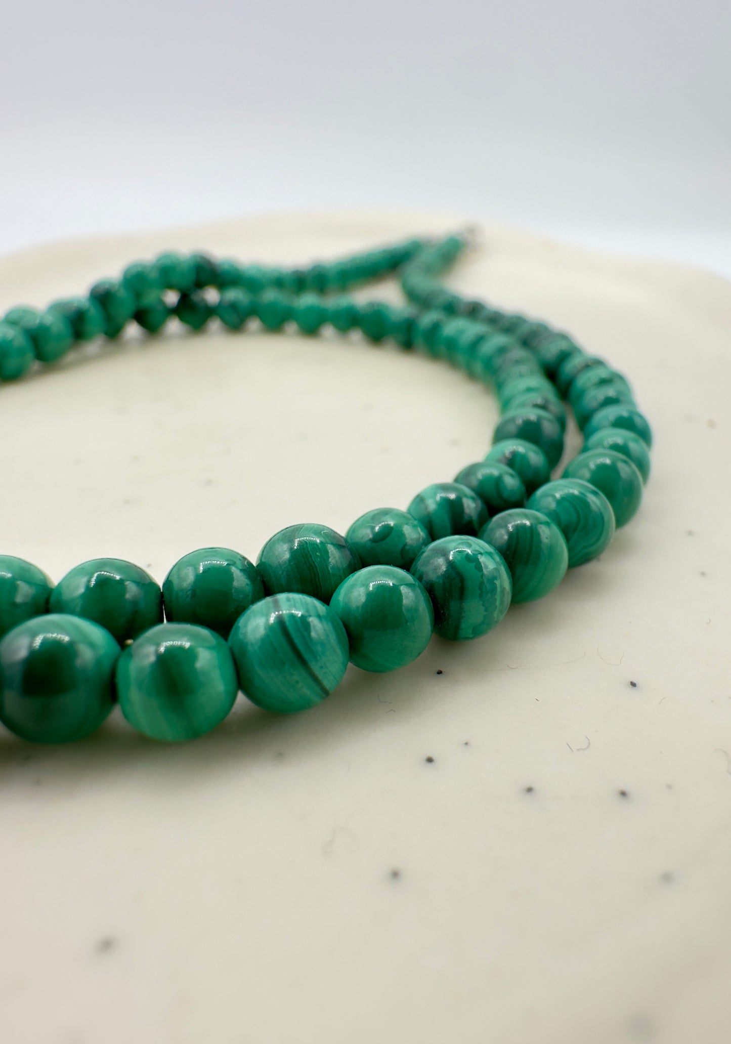 COLLANA CON PERLE DI MALACHITE