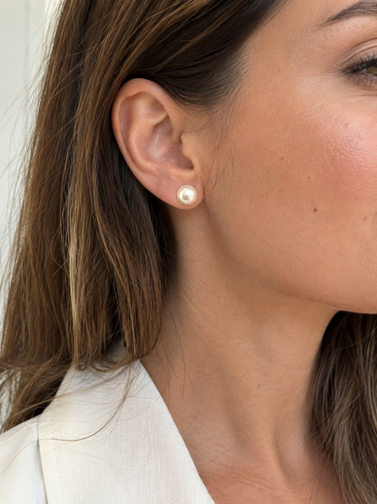 ORECCHINI PUNTO LUCE CON PERLA
