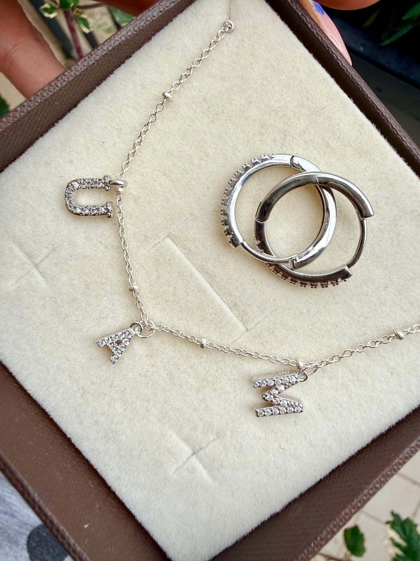 COLLANA FORZATINA A RONDELLE CON LETTERINE