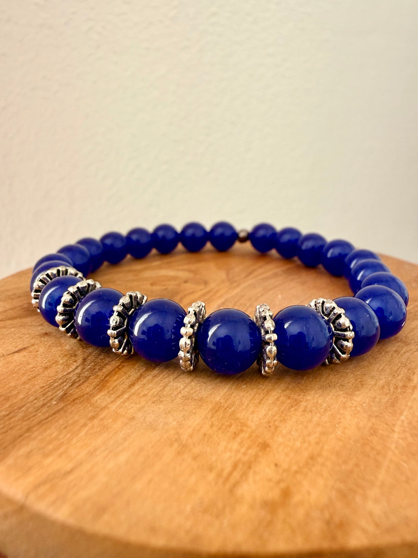 BRACCIALE ELASTICO CON ONICE BLU