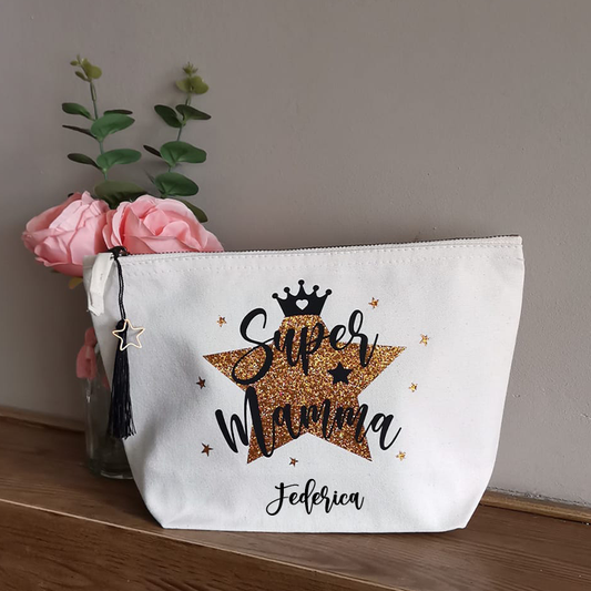 Pochette - Astuccio - Busta in Cotone da Personalizzare - Festa della Mamma