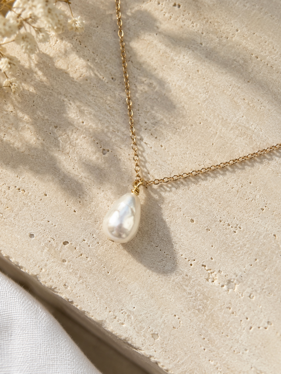 COLLANA MADREPERLA GOCCIA