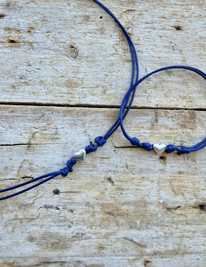 COLLANA CORDINO CON CUORICINO
