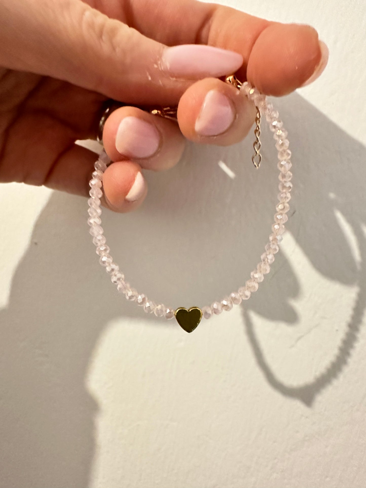 BRACCIALE CON CRISTALLI E CUORE