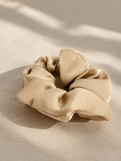 SCRUNCHIE BEIGE CHAMPAGNE
