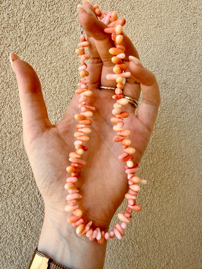 COLLANA CORALLO BAMBOO ROSA