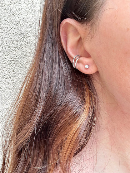 EARCUFF LISCIO E LAVORATO