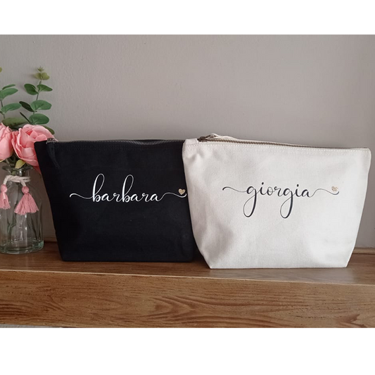 Pochette - Astuccio - Custodia in Tela di Cotone Personalizzata