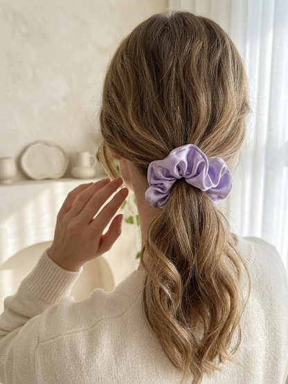 SCRUNCHIE SETOSO VIOLA LILLA