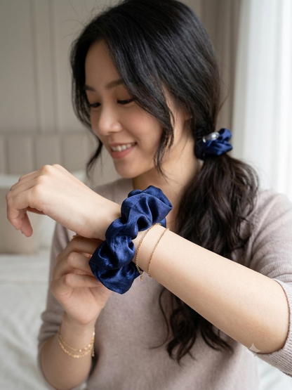 SCRUNCHIE BLU PROFONDO