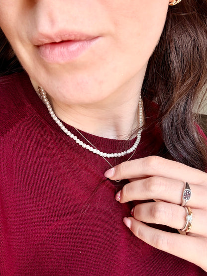 COLLANA PERLE CERATE 4mm