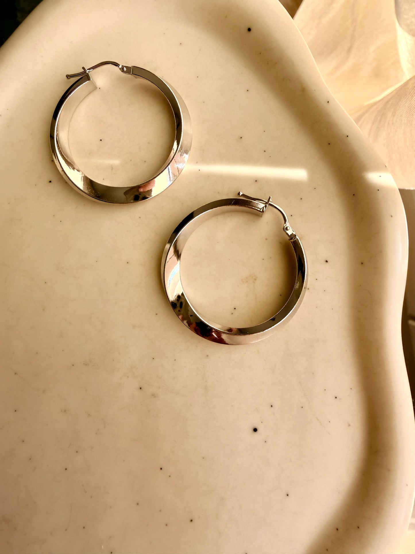 ORECCHINI A CERCHIO IN ARGENTO 925 32mm