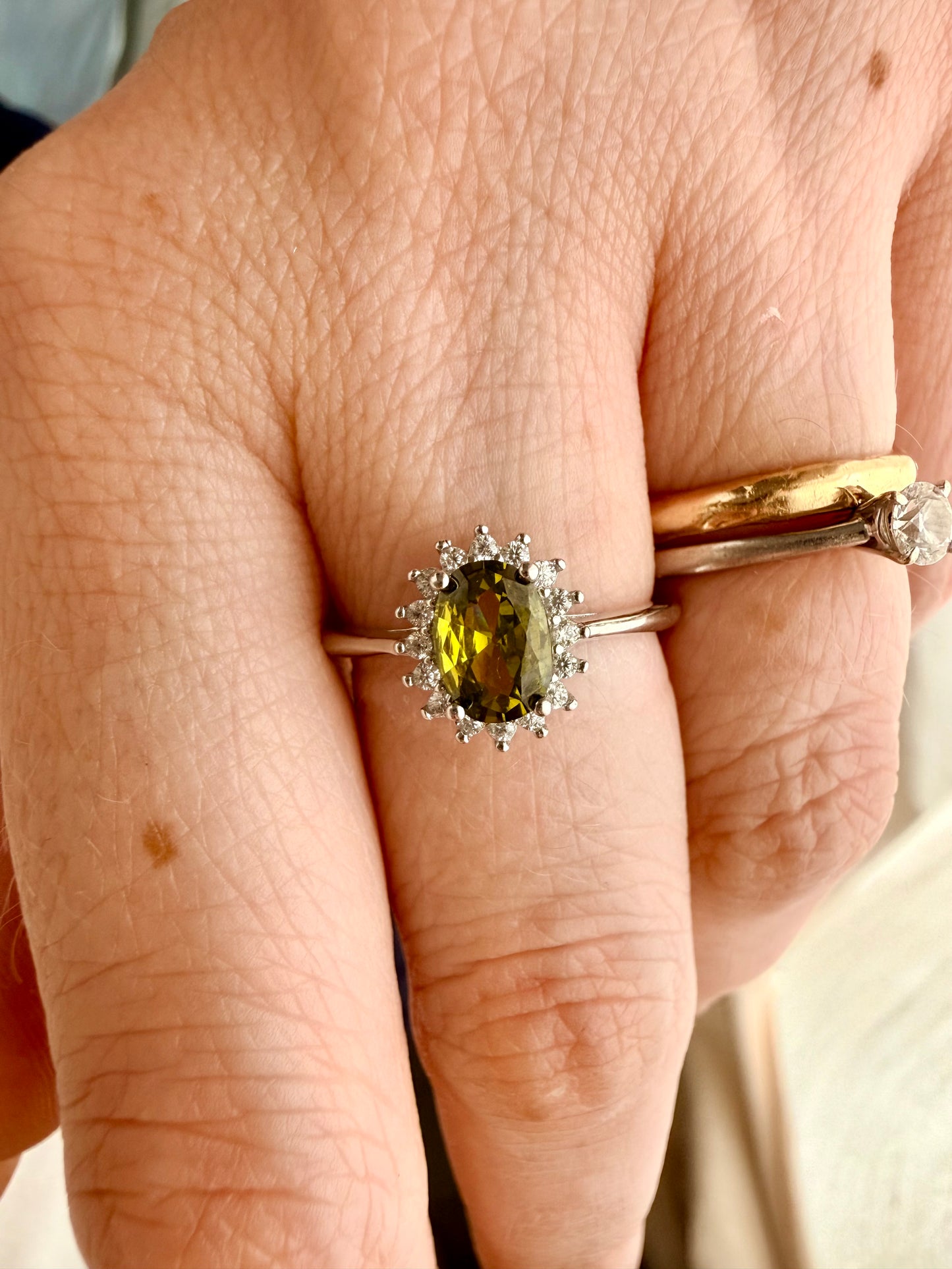 ANELLO MARGHERITA BABY IN ARGENTO CON ZIRCONI REGOLABILE