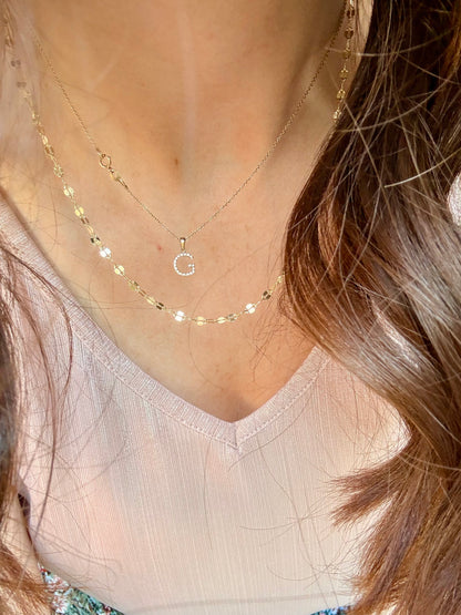 COLLANA CON OVALI PIATTI LAVORATI