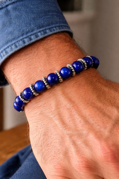 BRACCIALE ELASTICO CON ONICE BLU