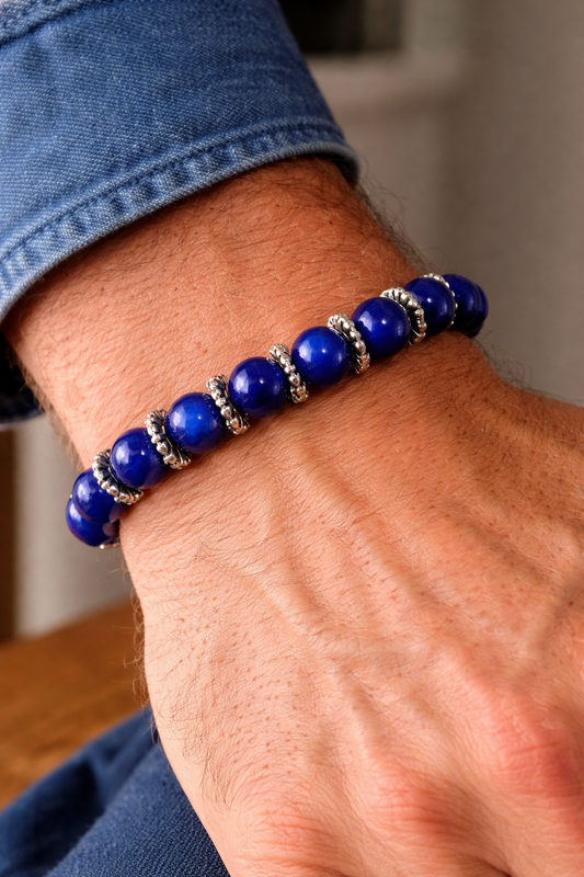 BRACCIALE ELASTICO CON ONICE BLU