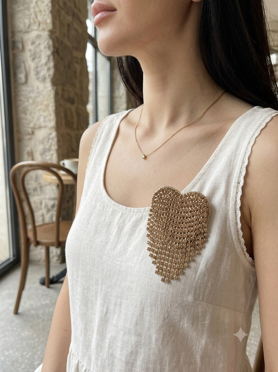 SPILLA CUORE ORO