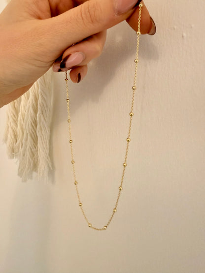 COLLANA CON CATENA A PALLINI