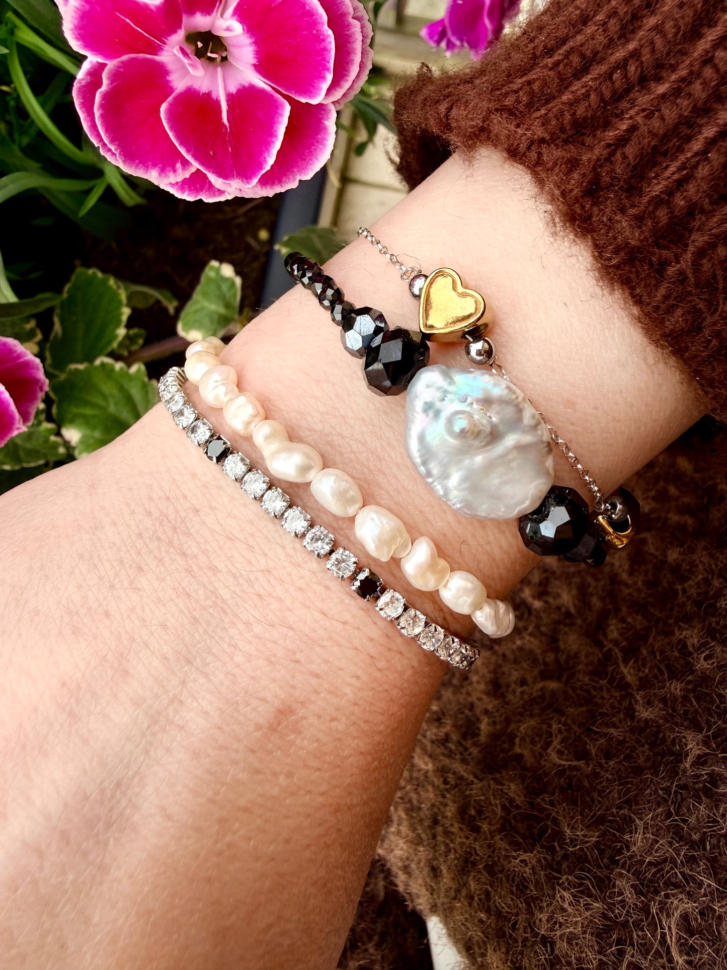 BRACCIALE TENNIS CON ZIRCONI 3mm IN ACCIAIO RODIATO