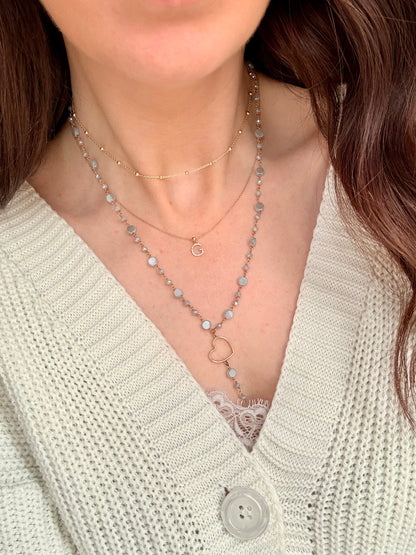 COLLANA CON CATENA A PALLINI