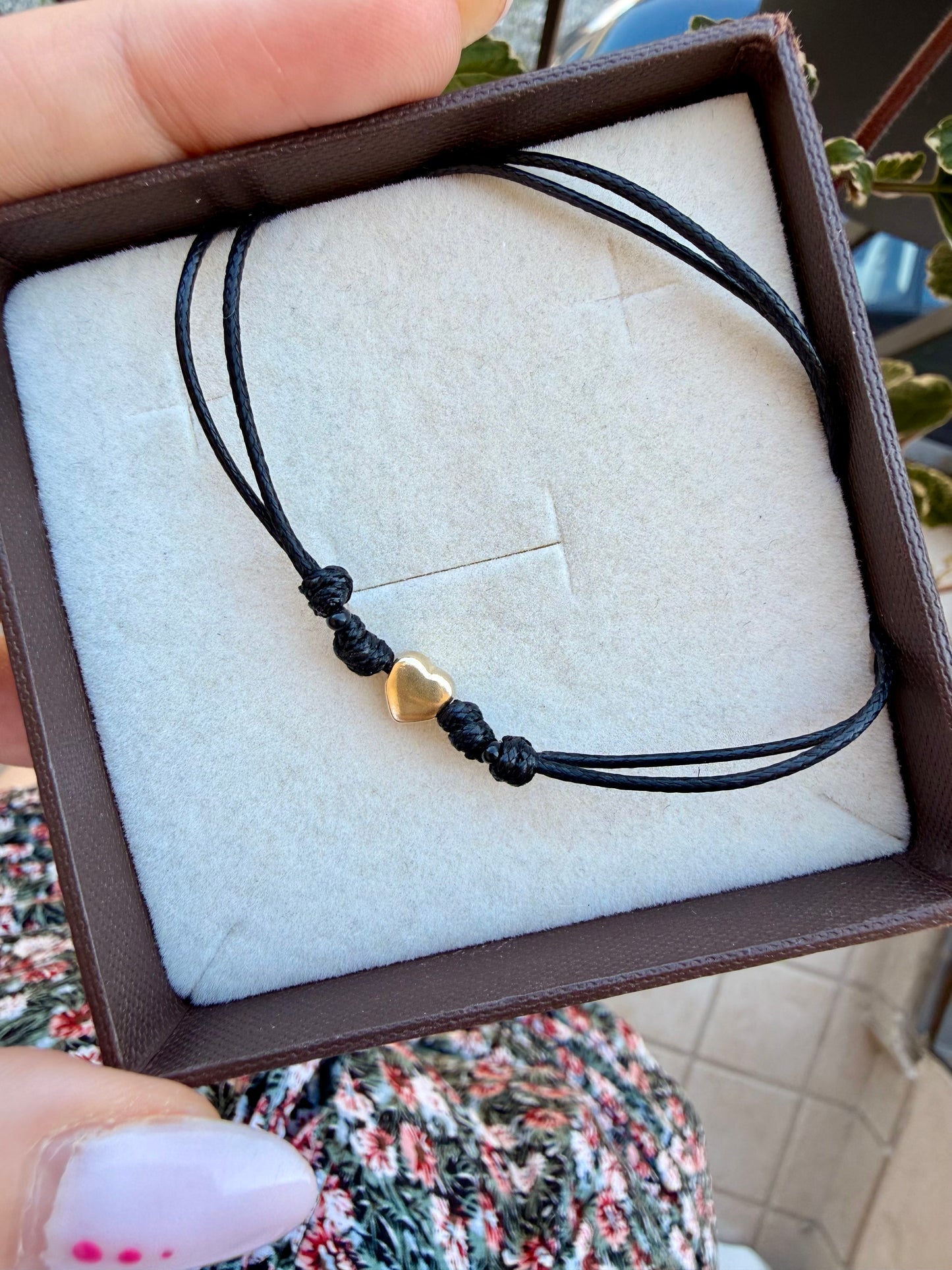 COLLANA CORDINO CON CUORICINO