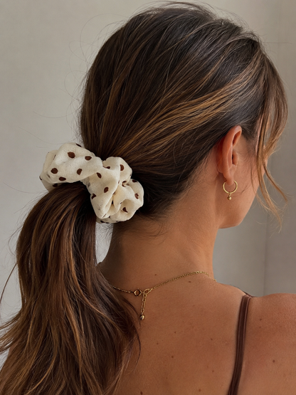 SCRUNCHIE CON STAMPA A POIS BIANCASTRO