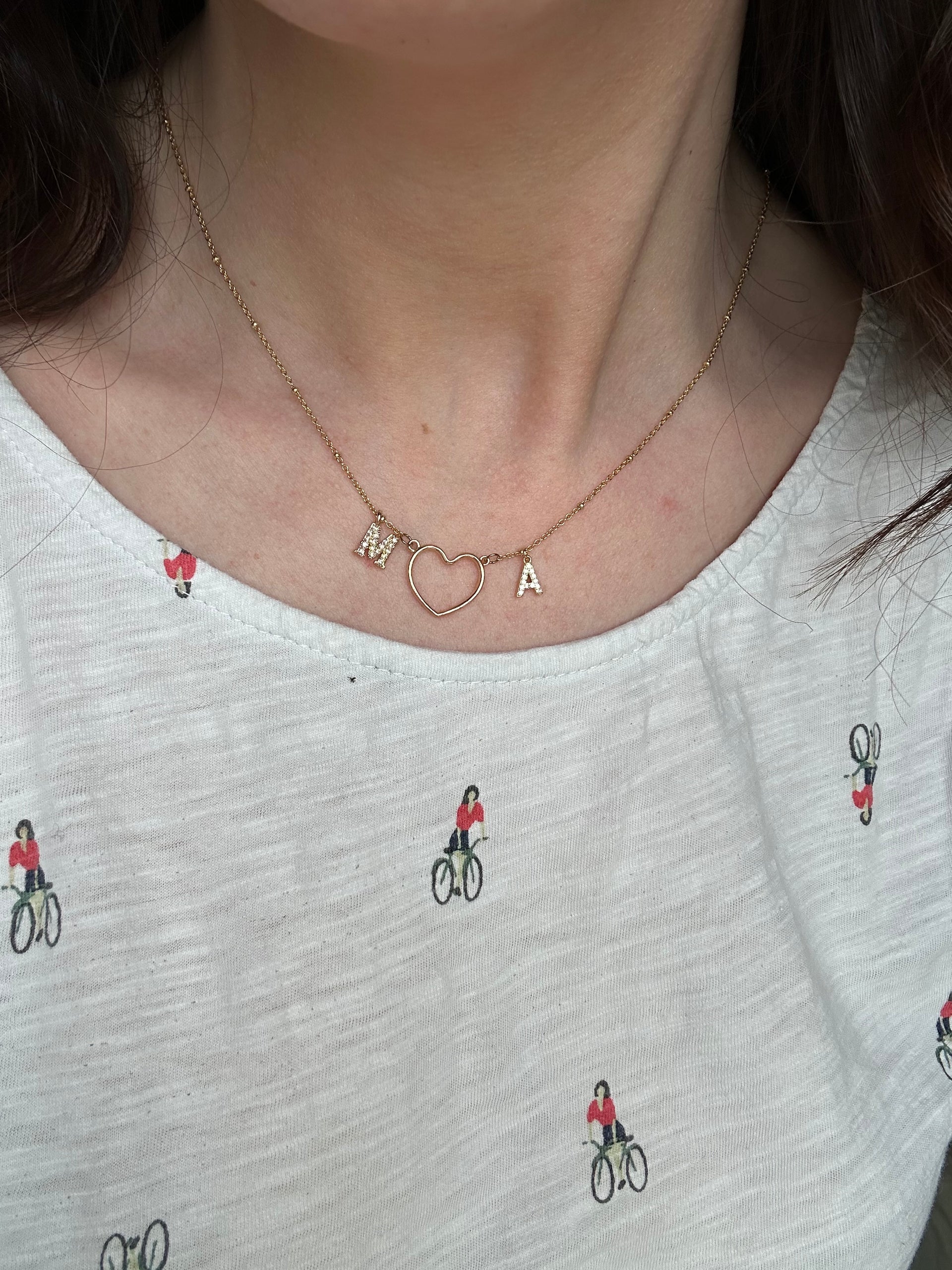 AORHOFJ 1 pezzo Collana con nappe a cuore da donna, collana AORHOFJ 1 pezzo Collana con nappe a cuore da donna, collana