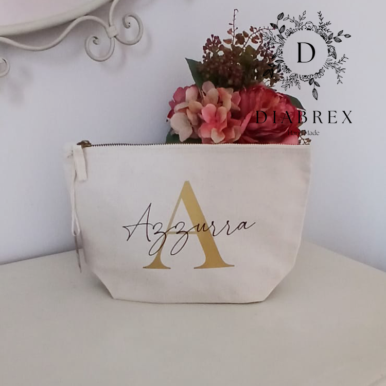 Pochette - Astuccio - Custodia in Tela di Cotone Personalizzata