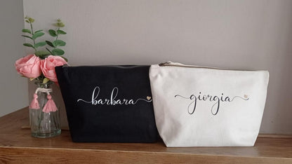 Pochette - Astuccio - Custodia in Tela di Cotone Personalizzata