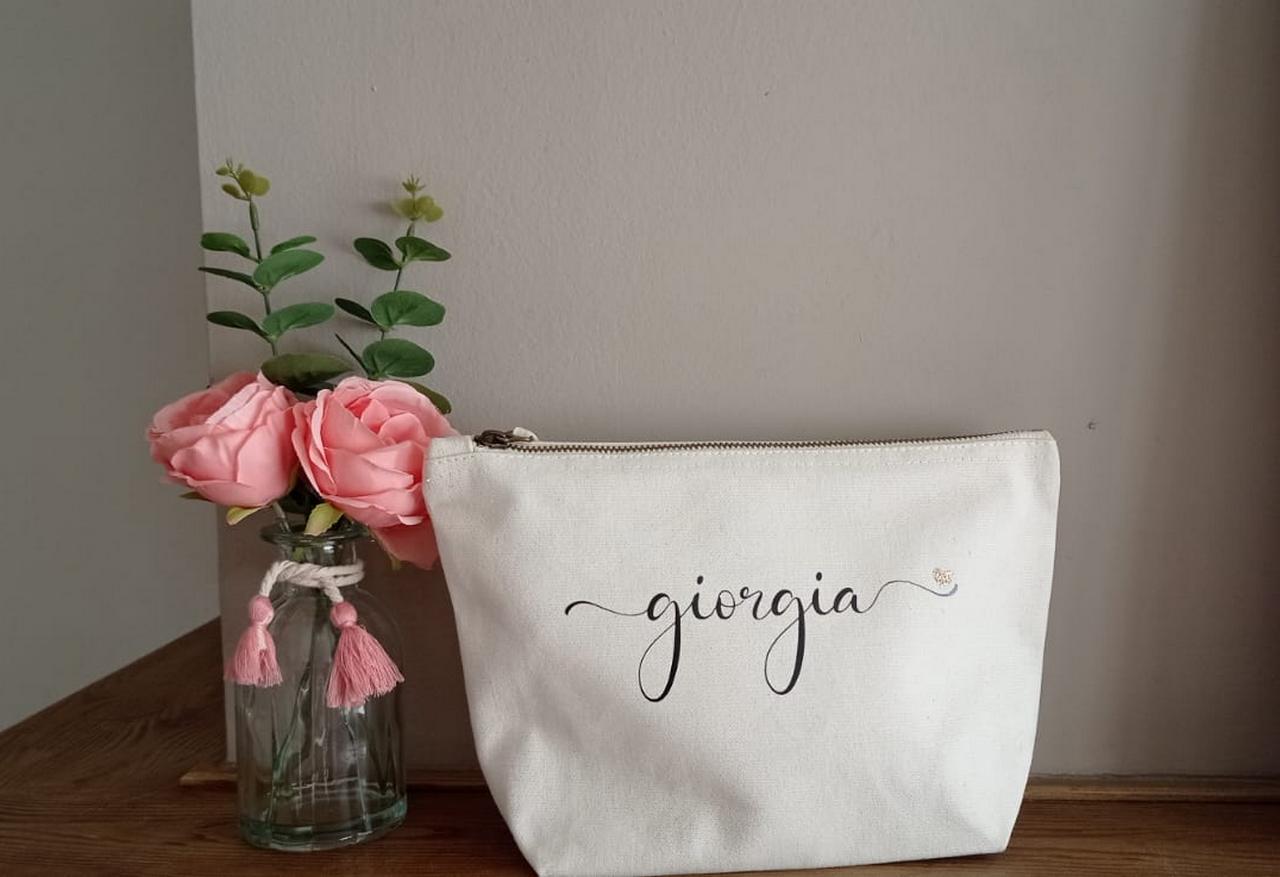 Pochette - Astuccio - Custodia in Tela di Cotone Personalizzata