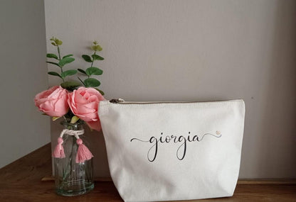 Pochette - Astuccio - Custodia in Tela di Cotone Personalizzata
