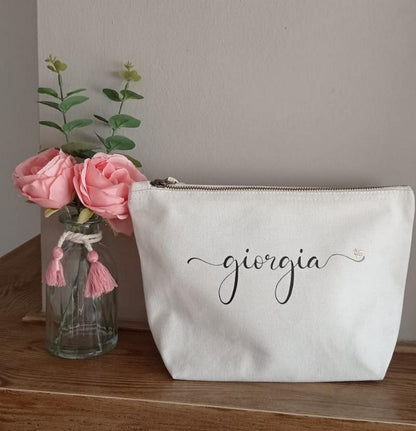 Pochette - Astuccio - Custodia in Tela di Cotone Personalizzata